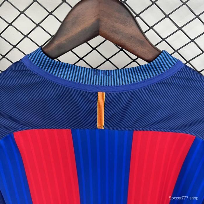 14/15 Retro Long Sleeve Barcelona Home Jersey
