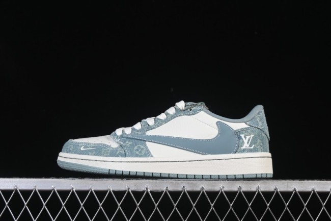 Nike Travis Scott x Fragment Design x Air Jordan 1 Low OG SP AJ1 Low Top Casual Sneakers - SC0601-057