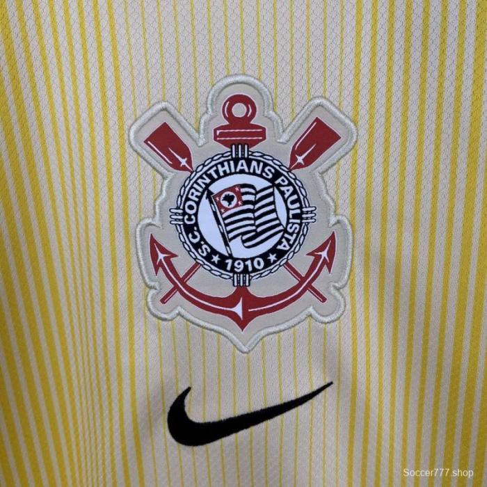 2025/26 Corinthians Yellow Goalkeeper Jersey