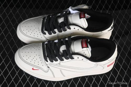 Nike Travis Scott x Fragment Design x Air Jordan 1 Low OG SP AJ1 Low Top Casual Sneakers - HH7518-089