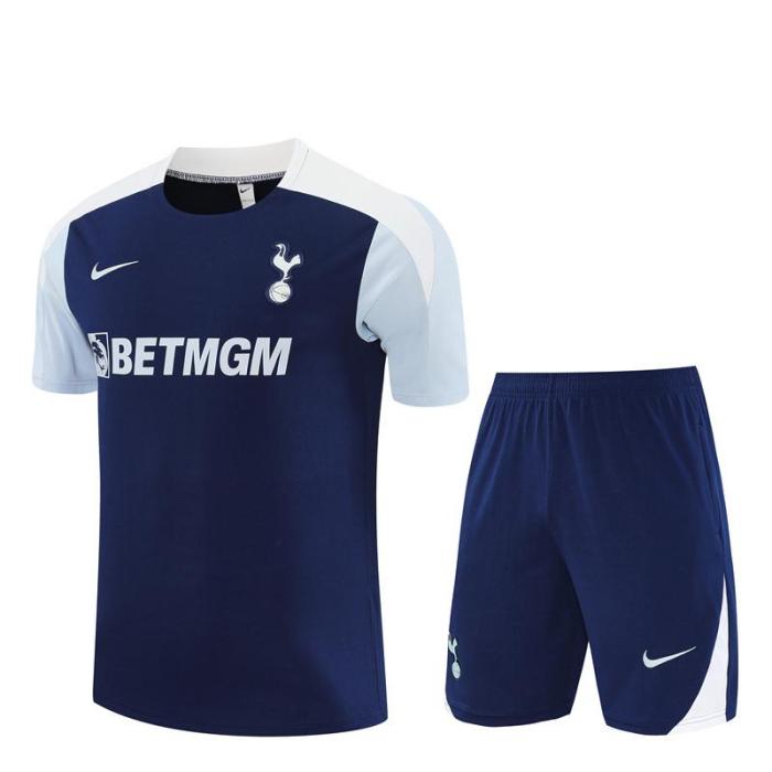 25/26 Tottenham Hotspur Royal Blue with XS Short Sleeve+Soccer Shorts
