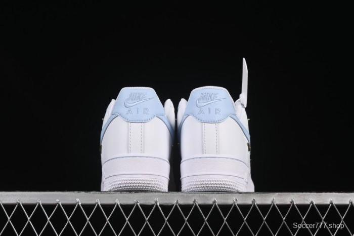 Nike Air Force 1 '07 Low Custom 2D Theme Four Hook Sky Blue Casual Sneakers - ZH0316-084