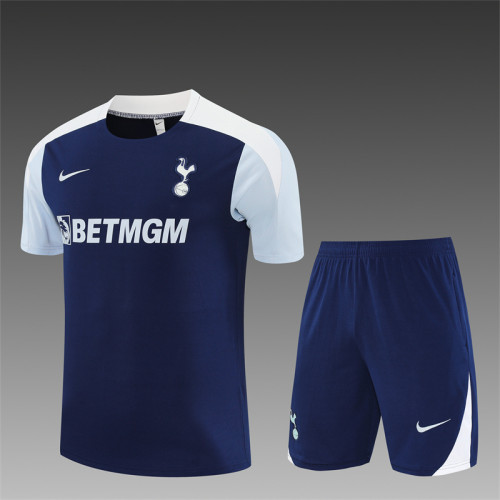 25/26 Tottenham Hotspur Royal Blue with XS Short Sleeve+Soccer Shorts