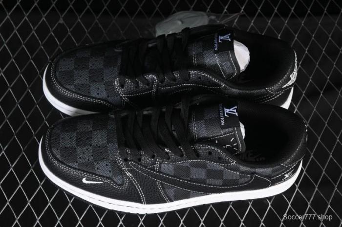 Nike Travis Scott x Fragment Design x Air Jordan 1 Low OG SP AJ1 Low Top Casual Sneakers - DZ5899-008