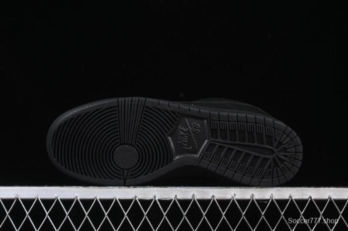 Nike SB Dunk Low Pro ISO Triple Black Skate Shoes - FJ1674-001