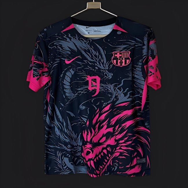 25/26 Barcelona Black & Red Dragon Jersey