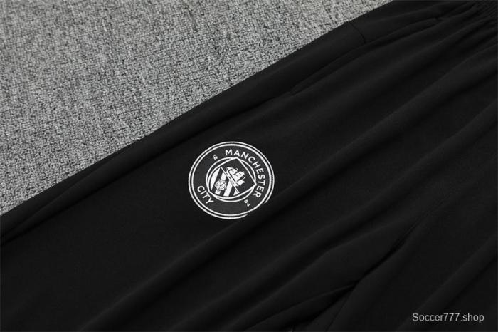 25/26 Manchester City Black Half Zipper Jacket+Long Pants