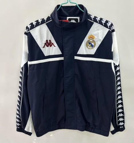 25/26 Real Madrid 1967 Style Black/White Windbreaker