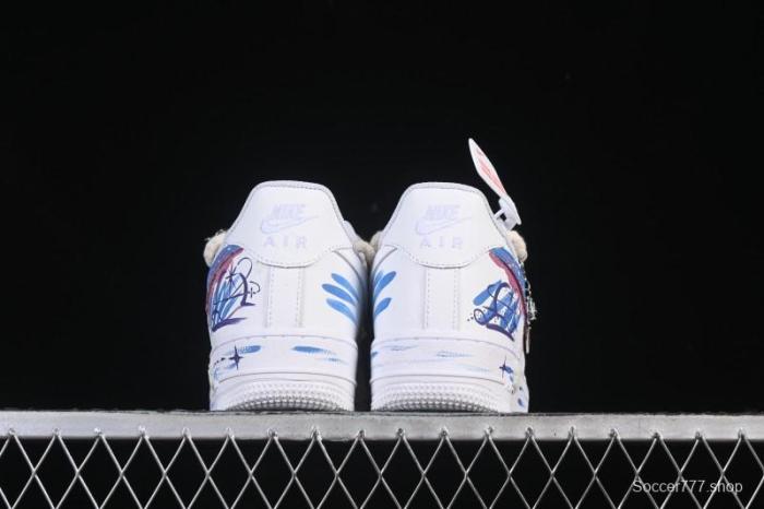 Nike Air Force 1'07 Low Libra Hand-Painted Zodiac Series Low-Top Casual Sneakers - 9231023