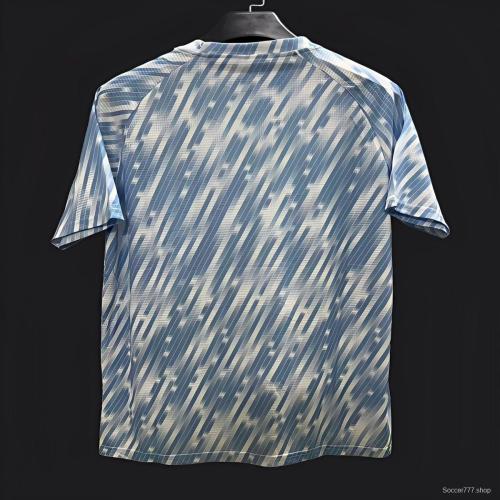 25/26 Manchester City Sky Blue with Diagonal Striped Pattern Jersey