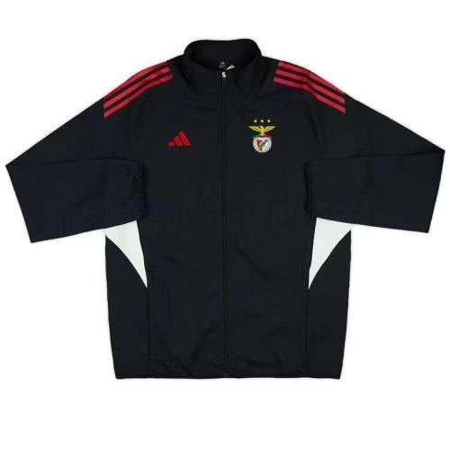 25/26 Benfica BLACK Full Zipper Windbreaker