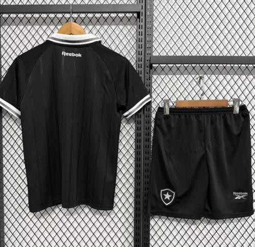 25/26 Kids Botafogo Away Black Jersey With Sponsor