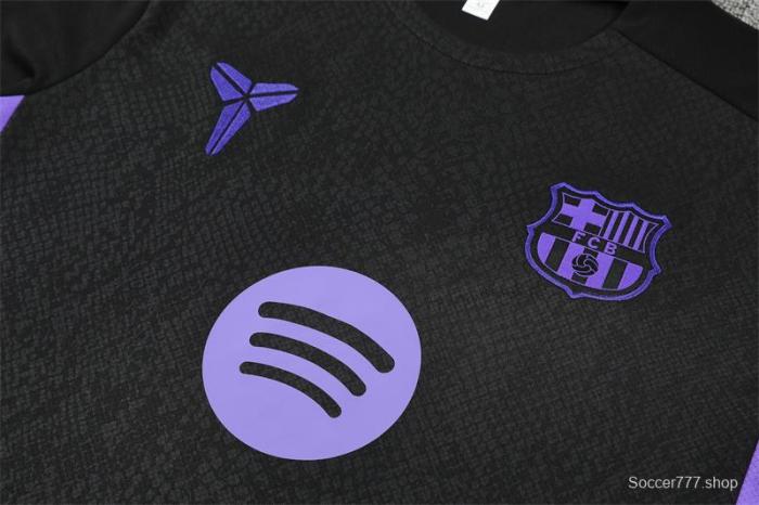 25/26 Barcelona Black Joint Edition with XS Short Sleeve+Soccer Shorts