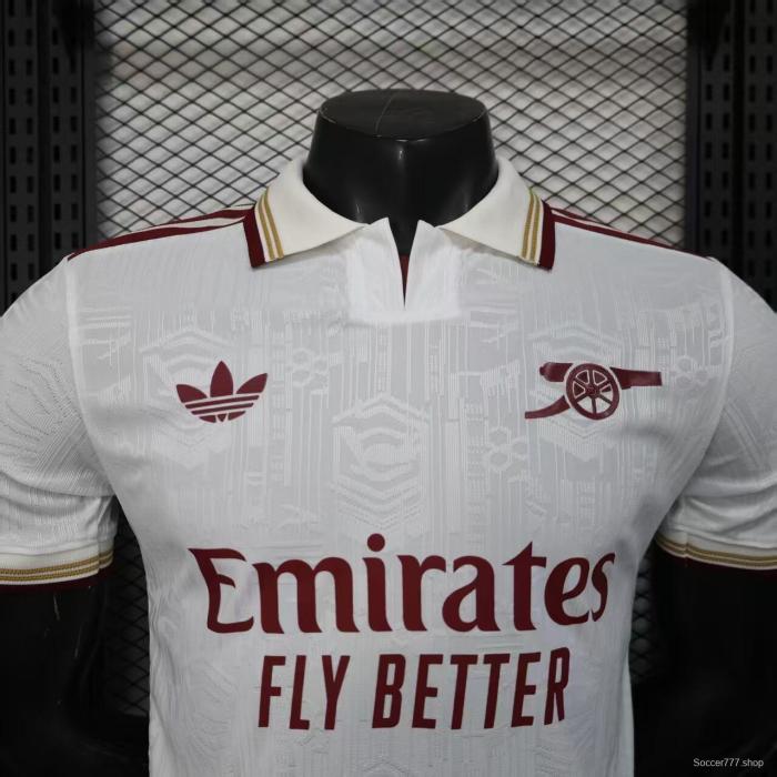 Player Version 25/26 Arsenal Third White Jersey