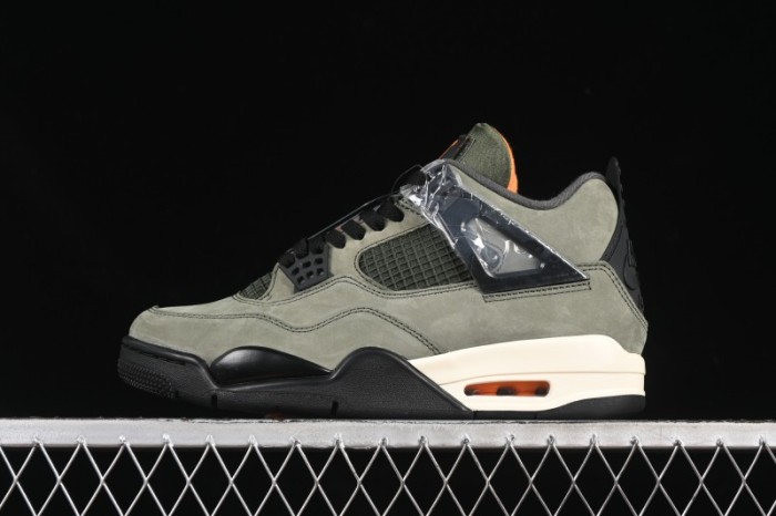 Nike Air Jordan 4 Retro OG Undefeated Collaboration Olive Green Suede - IB1519-200