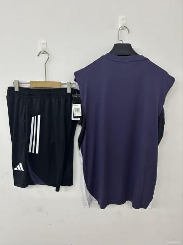 25/26 Manchester United Vest Jersey Purple+ Shorts