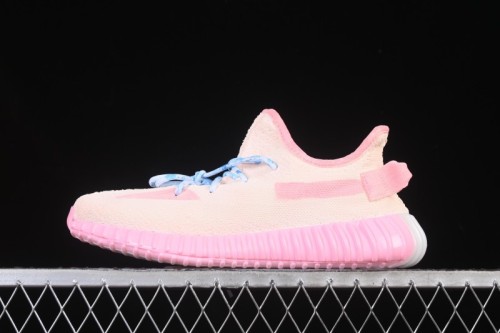Adidas Yeezy 350 Boost V2 Running Shoes with Pink Watermelon Design - CP9366