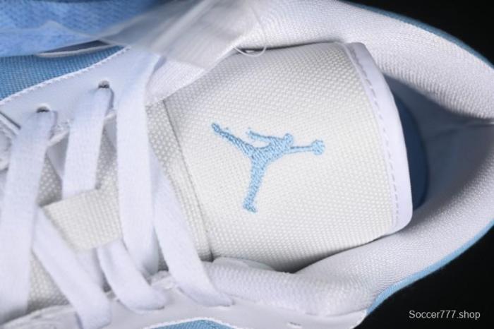 Nike Air Jordan 1 Low Worn Blue Denim Casual Sneakers - HQ2004-400