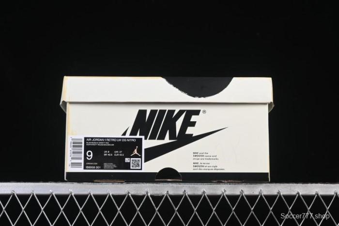 Nike Nigel Sylvester x Air Jordan 1 Low Lifestyle Casual Sneakers - IB8958-001