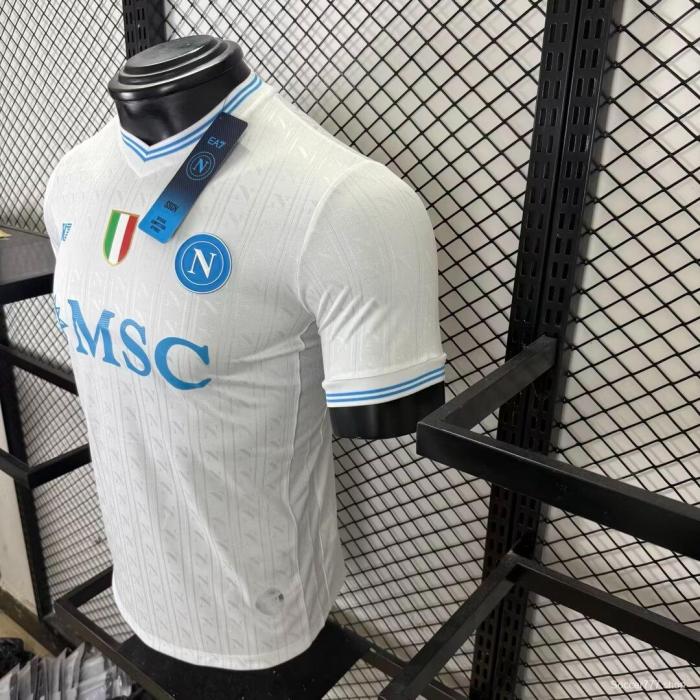 Player Version 25/26 SSC Napoli Champion Away White Jersey