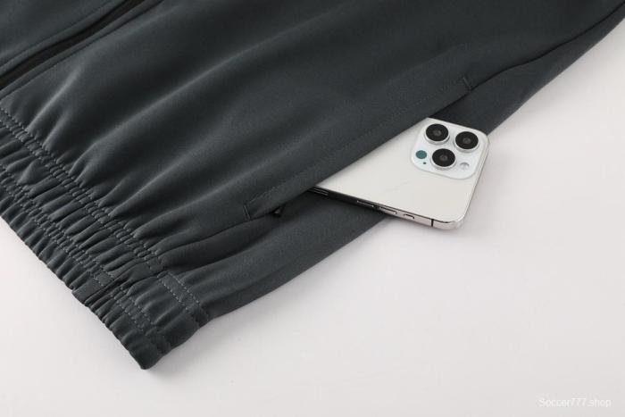 2025 Argentina Dark Gray Short Sleeve+Soccer Shorts