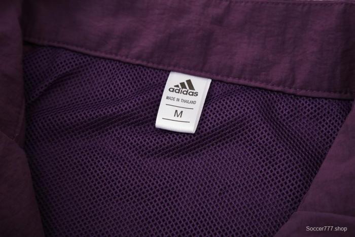 25/26 Manchester United Purple S-2XL Half Zipper Jacket+Long Pants