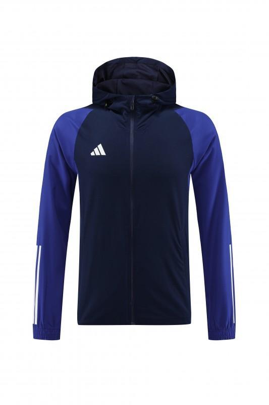 2025 Adidas Royal Blue Half Zipper Jacket+Long Pants S-2XL