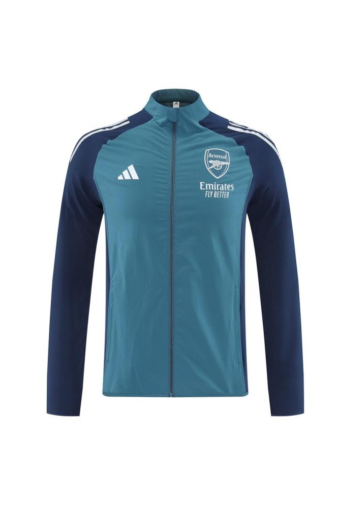 25/26 Arsenal Blue Half Zipper Jacket+Long Pants S-3XL