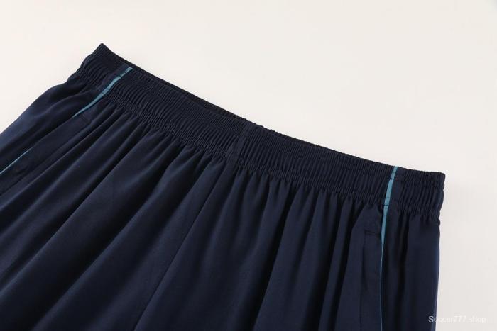 25/26 Arsenal Blue Half Zipper Jacket+Long Pants S-3XL