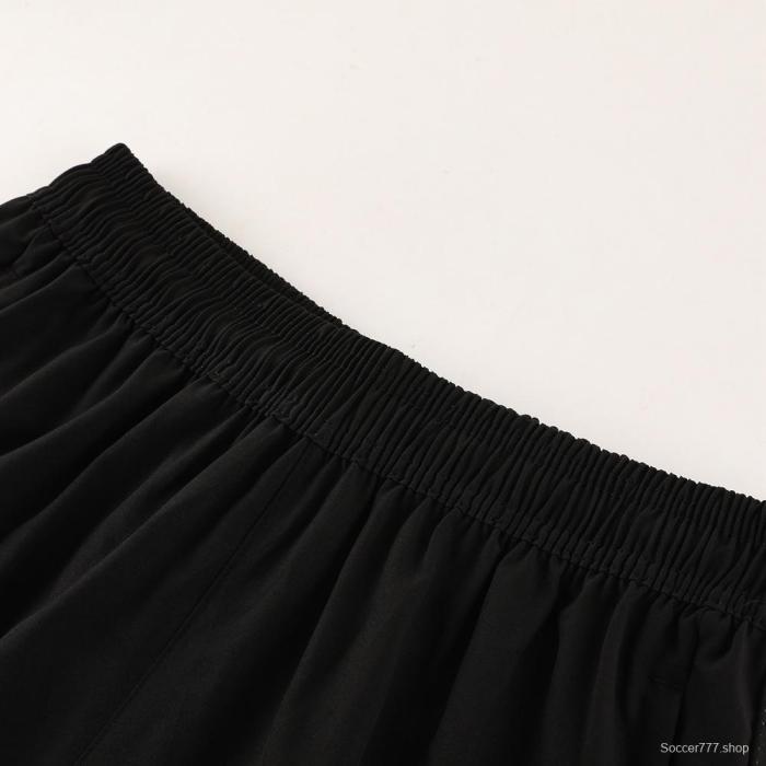 2025 Adidas Black White Half Zipper Jacket+Long Pants S-2XL