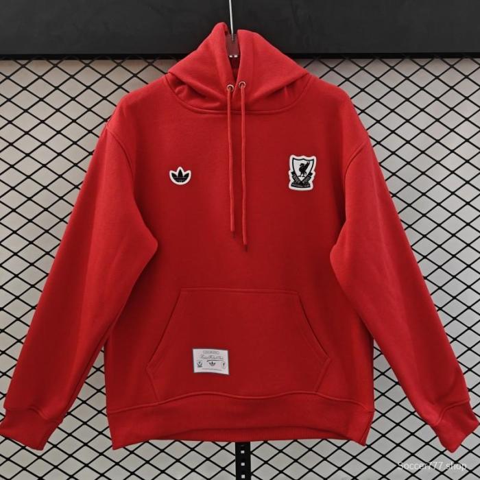 25/26 Liverpool Embroidered LogoHoodie 7 Colors