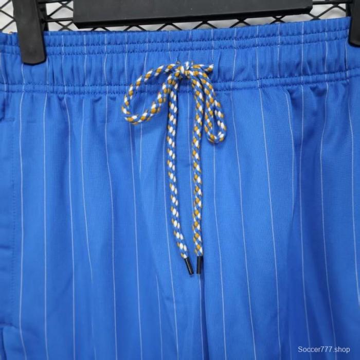 25/26 Real Madrid Blue with White Pinstripes Shorts