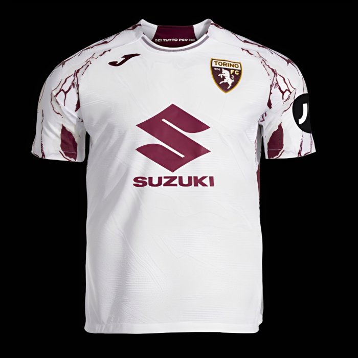 25/26 Torino Away White Jersey
