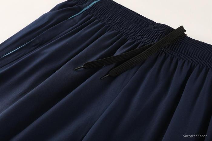 25/26 Arsenal Blue Half Zipper Jacket+Long Pants S-3XL