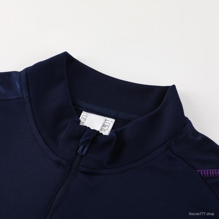 23/24 Argentina Royal Blue S-2XL Half Zipper Jacket+Long Pants