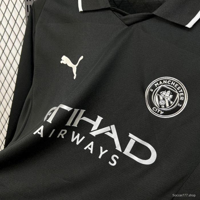 2025/26 Mens Manchester City Away Long Sleeve Jersey