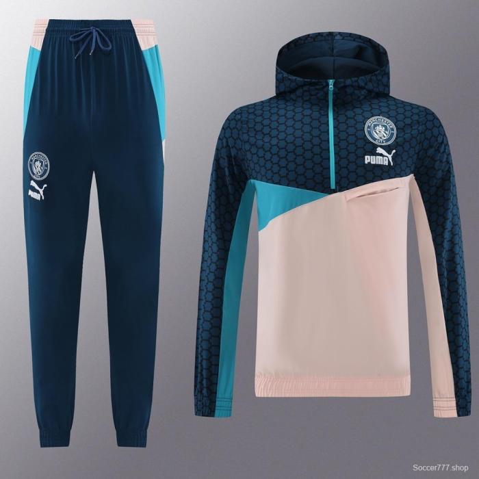 Manchester City Half Zipper Jacket+Long Pants S-2XL