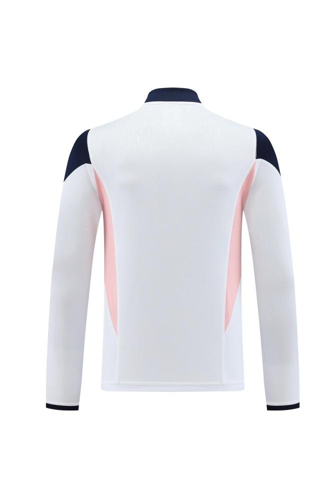 23/24 Ajax White S-2XL Half Zipper Jacket+Long Pants