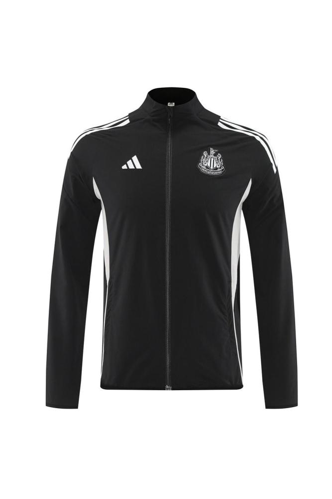 25/26 Newcastle United Black S-3XL Half Zipper Jacket+Long Pants