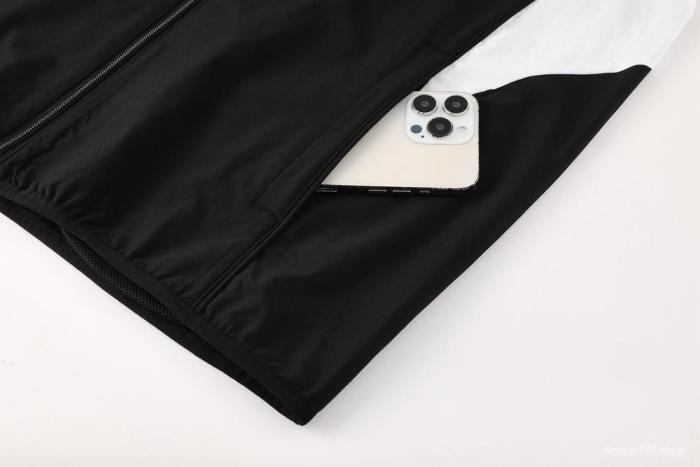 25/26 Liverpool Black S-2XL Half Zipper Jacket+Long Pants