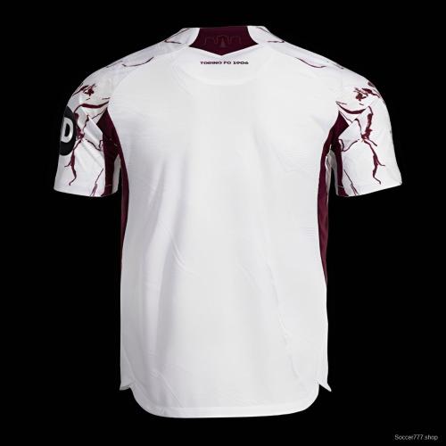 25/26 Torino Away White Jersey