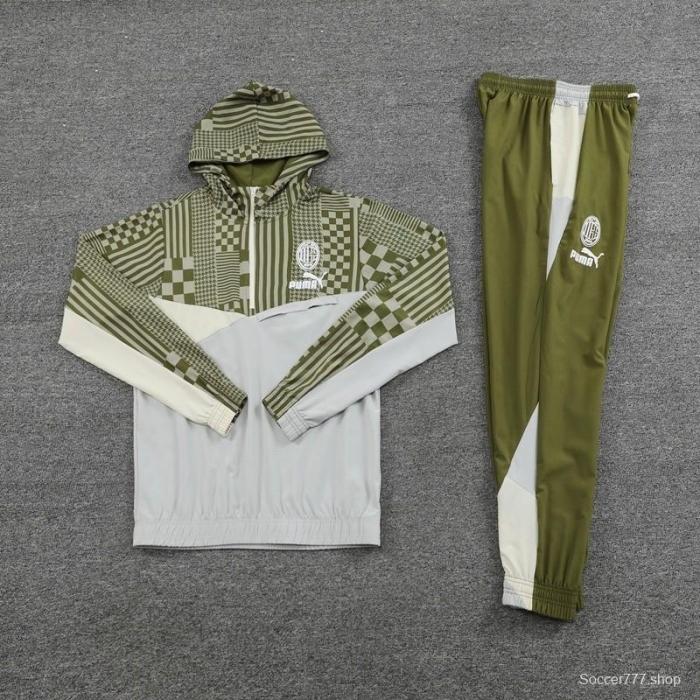 AC Milan Half Zipper Jacket+Long Pants S-2XL