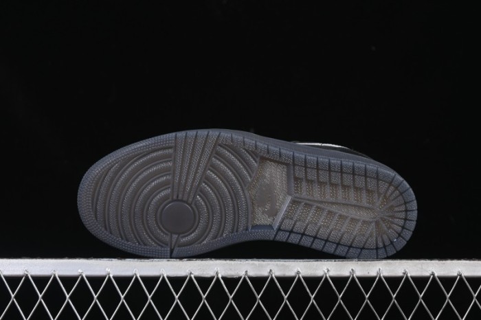 Nike Air Jordan 1 Low AJ1 Black White Canvas Patch Low Top Casual Basketball Shoes - HV5968-001