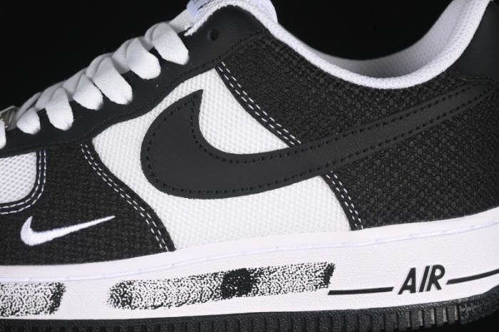 Nike Air Force 1'07 Low Custom Denim Swoosh Casual Sneakers - ZH0316-091