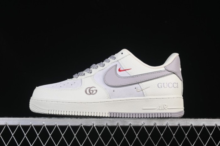 Nike Air Force 1'07 Low Gucci Collaboration White Light Brown Low-Top Casual Sneakers - YF9511-807