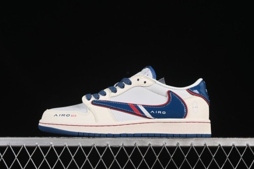 Nike Travis Scott x Fragment Design x Air Jordan 1 Low OG SP AJ1 Low-top Casual Skate Shoes - FC1688-240