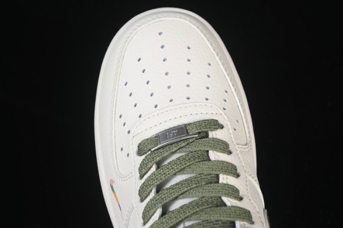 Nike Air Force 1'07 Low Gucci Collaboration Military Green Multi-Color Low-Top Casual Sneakers - XX3168-211