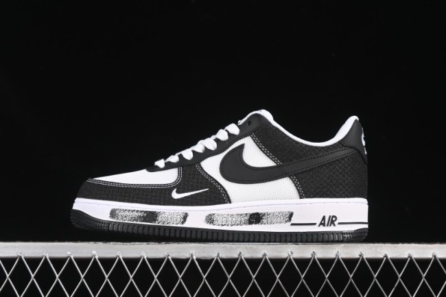 Nike Air Force 1'07 Low Custom Denim Swoosh Casual Sneakers - ZH0316-091