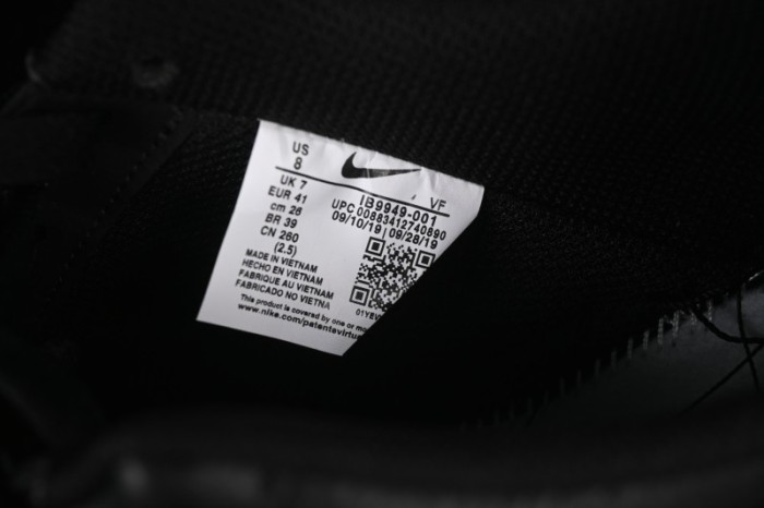 Nike Comme Des Garcons Air Force 1 Low Casual Sneakers with Full-Length Air Cushion - IB9949-001