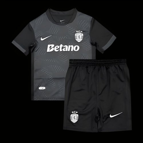 25/26 Kids Sporting Lisbon Forth Black Jersey